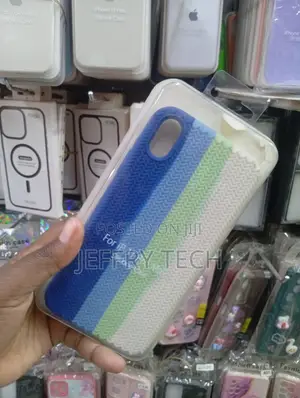 Iph11 Pro Max Silicone Case Textured, Woven Chevron Pattern