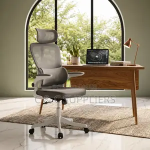 Swivel White Ergonomic Secretary Chair