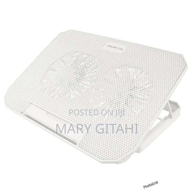 Adjustable Laptop Stand With Cooling Pad