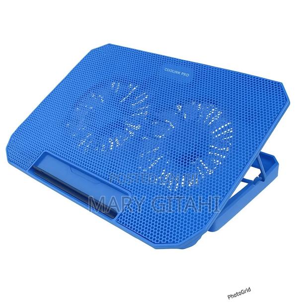 Adjustable Laptop Stand With Cooling Pad - thumbnail 2