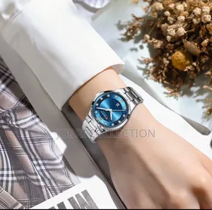 Blue Face Curren Ladies Silver Watch