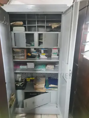 Two Heavy 14-Gauge Steel Cupboards for Sale