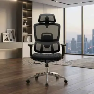 High Back Black Orthopedic Seat