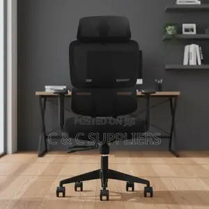 High Back Black Orthopedic Seat