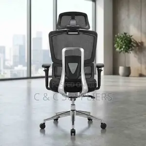 High Back Black Orthopedic Seat