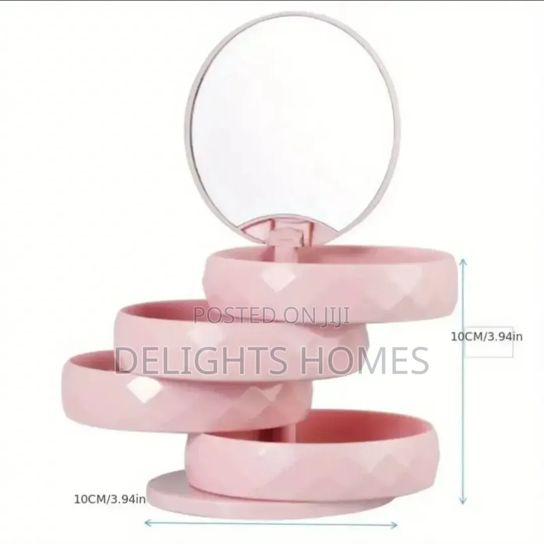 Diamond Pattern Rotating Makeup Organizer/Jewellery Organizer_car