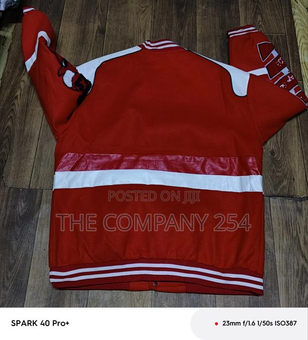 Quality Casual Red Bull Unisex Collage Jackets Available - main view