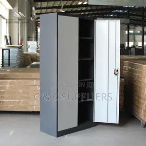 2-Door Metallic Gray Filling Cabinet
