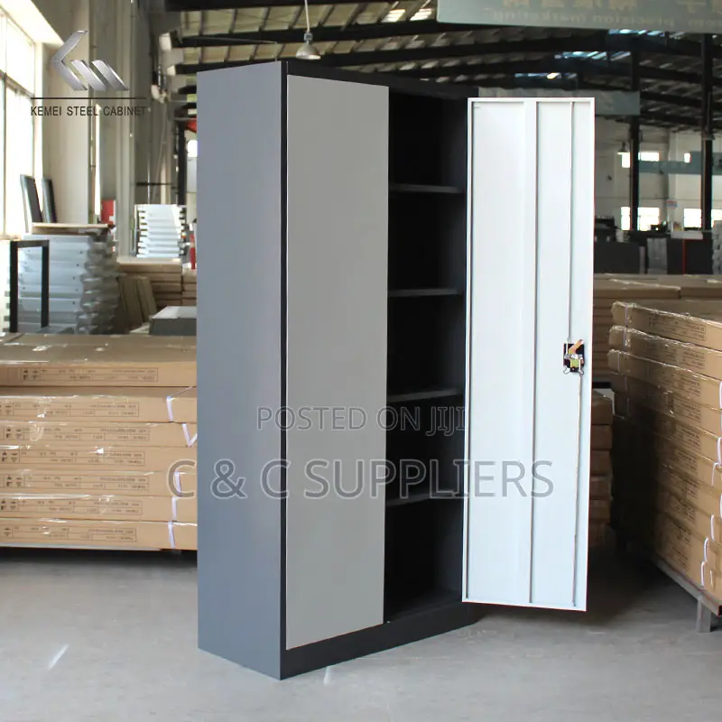2-Door Metallic Gray Filling Cabinet