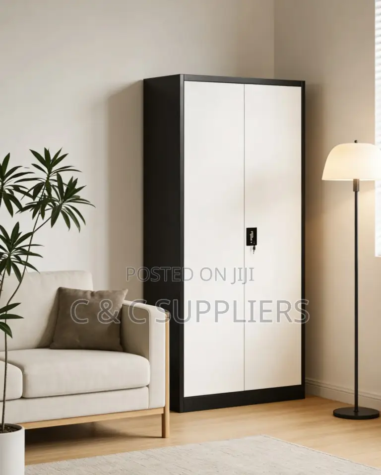 2-Door Metallic Gray Filling Cabinet