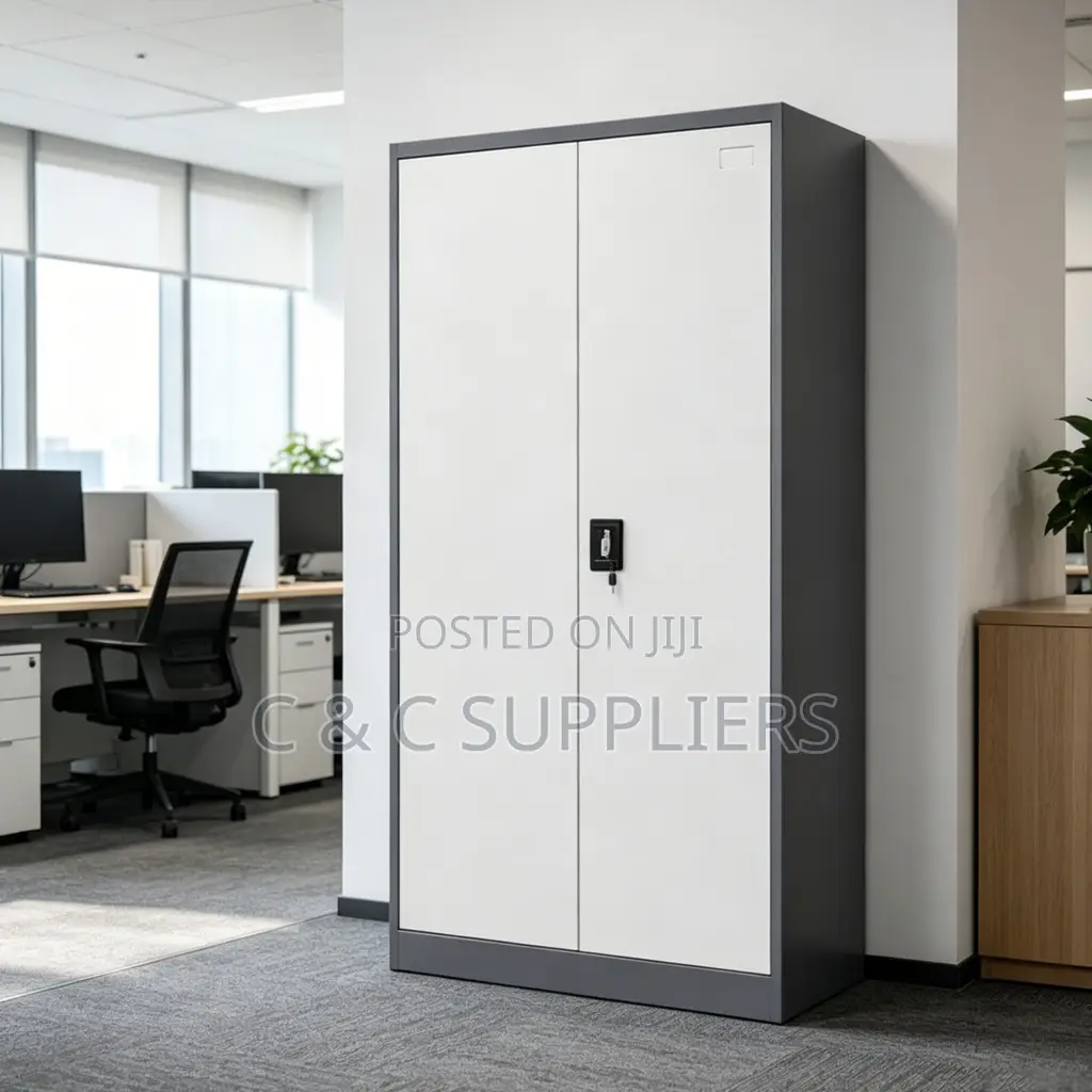 2-Door Metallic Gray Filling Cabinet