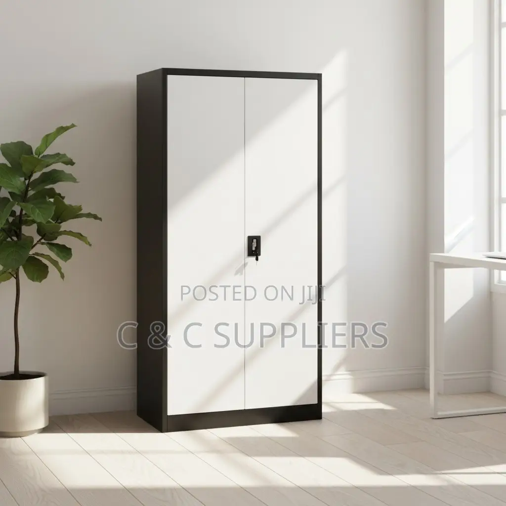 2-Door Metallic Gray Filling Cabinet
