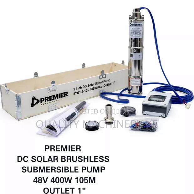 Durable Dc Solar Brushless Submersible Pump 48v 400w 105m 1” Outlet