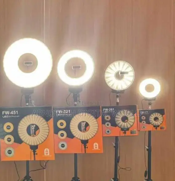 Fw-Series Led Soft Ring Lights With Stand
