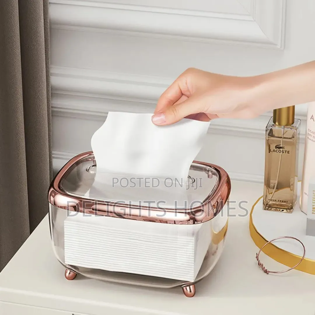 Luxury Transparent Tissue Storage Box_ko