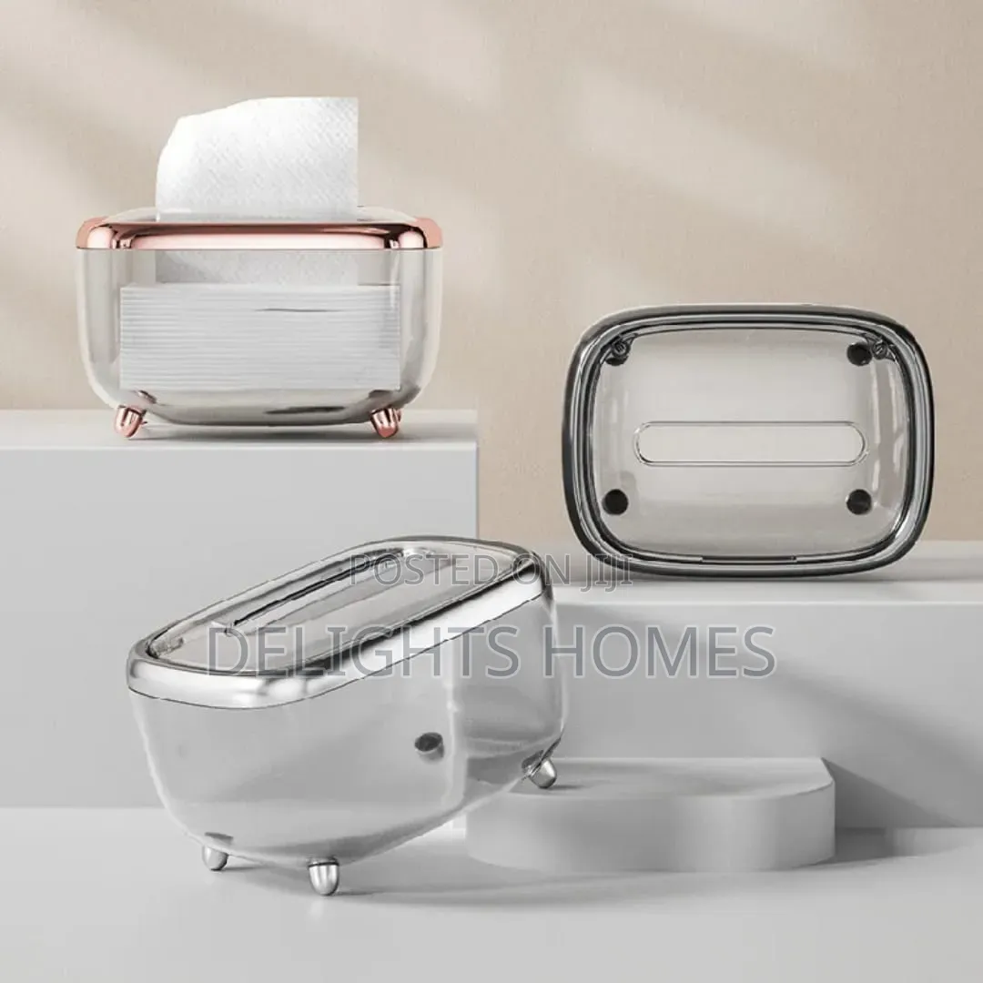 Luxury Transparent Tissue Storage Box_ko