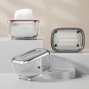 Luxury Transparent Tissue Storage Box_ko