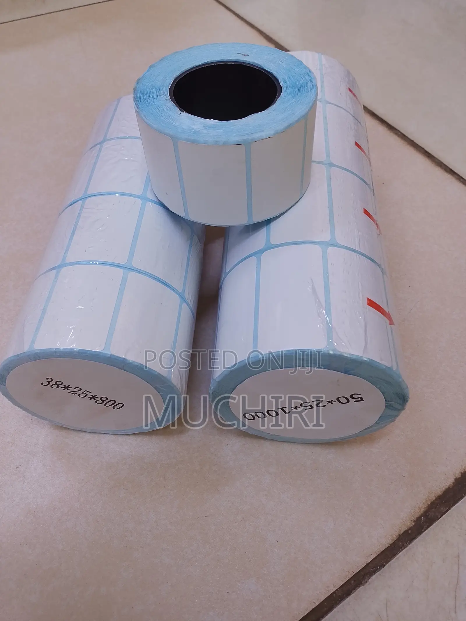 Thermal Barcode Stickers 38mm by 25mm – 800 Pieces Thermal Label Roll