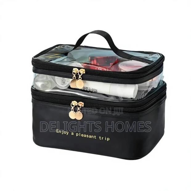 Double Layer PVC Cosmetic Bag_ko - thumbnail 2