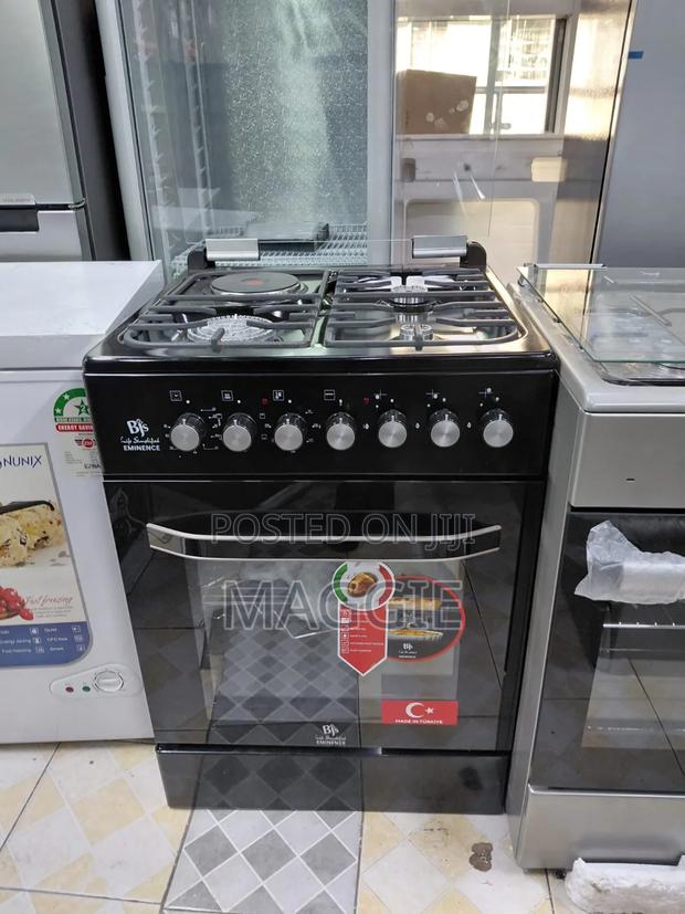 3g 1e Standing Cooker With Wok Burner BJS Eminence - thumbnail 2