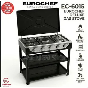 Eurochef 5 Burner Standing Cooker With Shelves