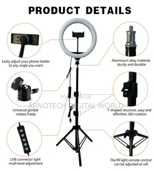 Led Ring Lights With Tripod, Remote Control