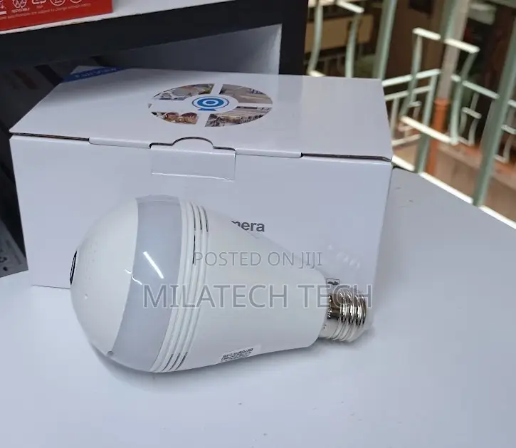 360° Wireless Bulb Camera With Two-Way Audio Motion Detection