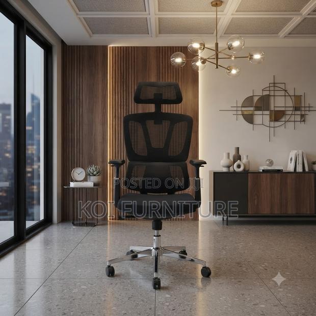 Office Chairs; Fabricate Orthopedic Office Seat With Back Mesh Support - thumbnail 2