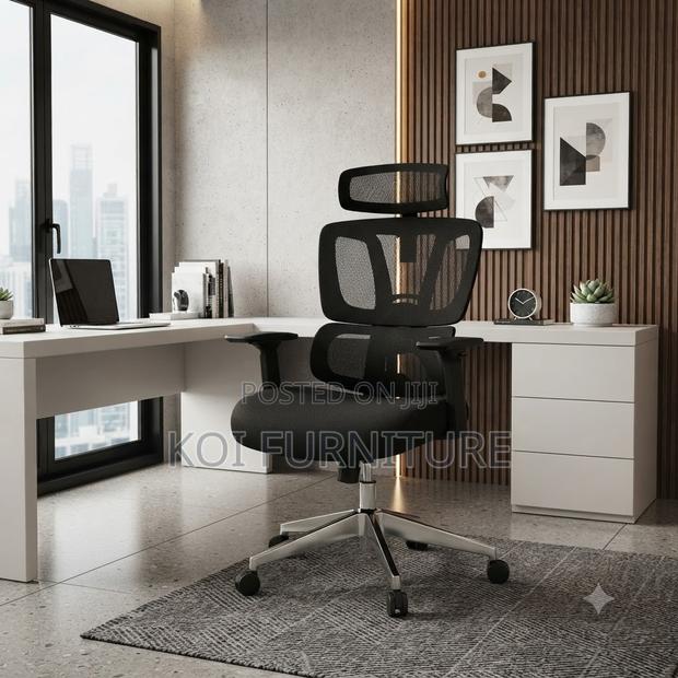 Office Chairs; Fabricate Orthopedic Office Seat With Back Mesh Support - thumbnail 3