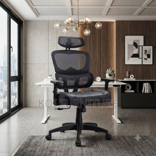 Office Chairs; Fabricate Orthopedic Office Seat With Back Mesh Support - thumbnail 5