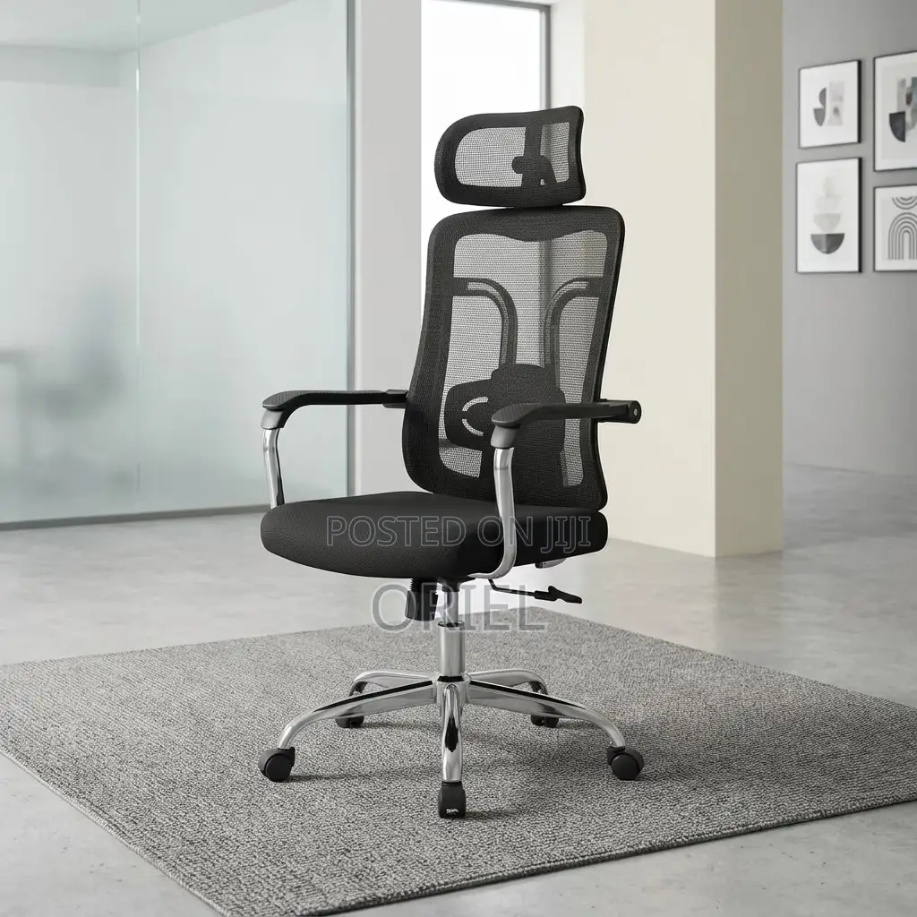 Office Chair : High-Back Ergonomic Mesh Fabric Office Chair