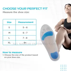 Silicone Insoles With Dual Gel for Sports (Pair)