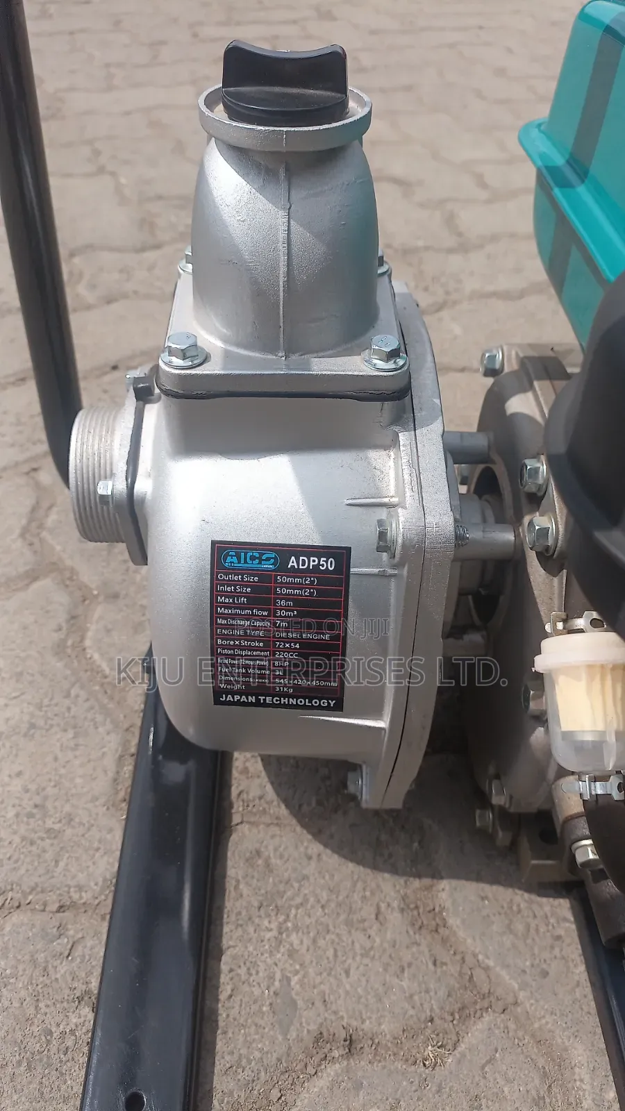 Aico Adp50 Diesel Water Pump 2 Inch – 8hp Ac180f Engine