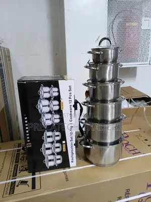 Cookware Set Edenberg 12pcs Stainless Steel Cooking Pot Set With Lids