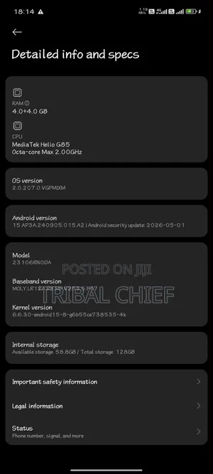 Xiaomi Redmi 13C 128 GB Gray