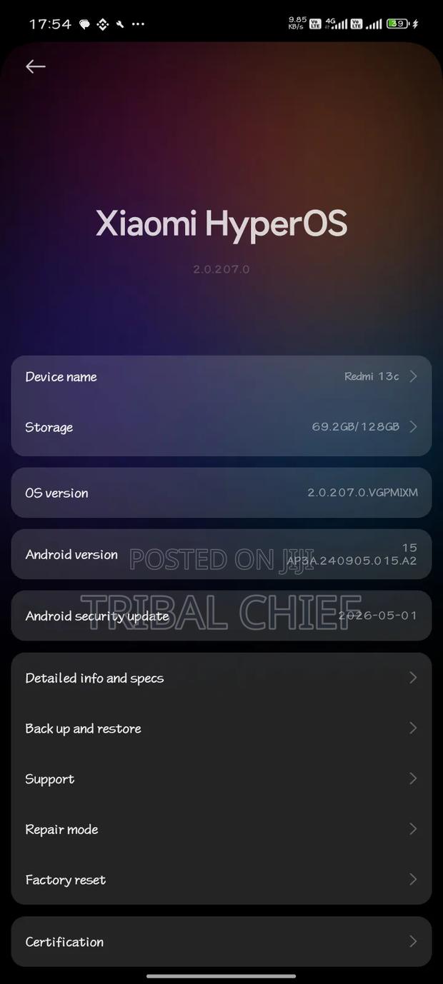 Xiaomi Redmi 13C 128 GB Gray - thumbnail 4