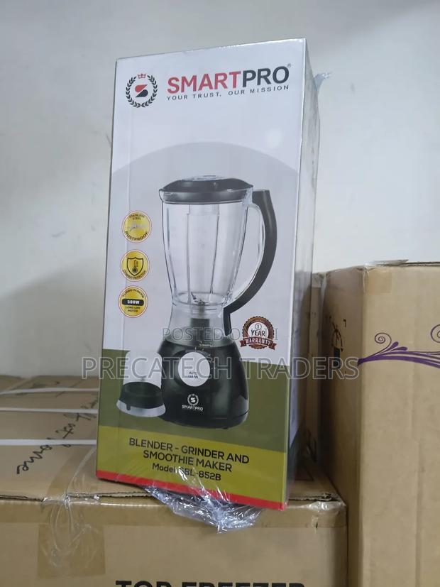 Smart Pro 500w Blender With Grinder Jar – 1 Year Warranty