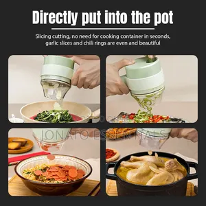 4-in-1 Handheld Electric Vegetable Chopper Slicer - Usb Rechargeable