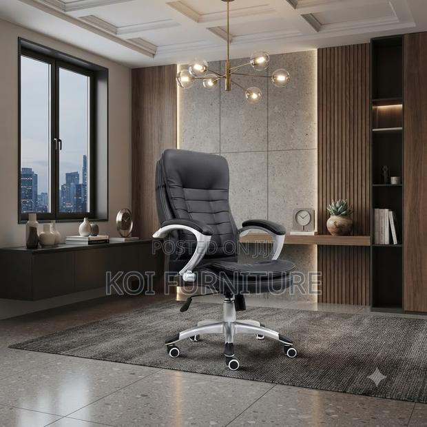 Office Chairs; High Back Leather Recliner Office Chairs - thumbnail 3