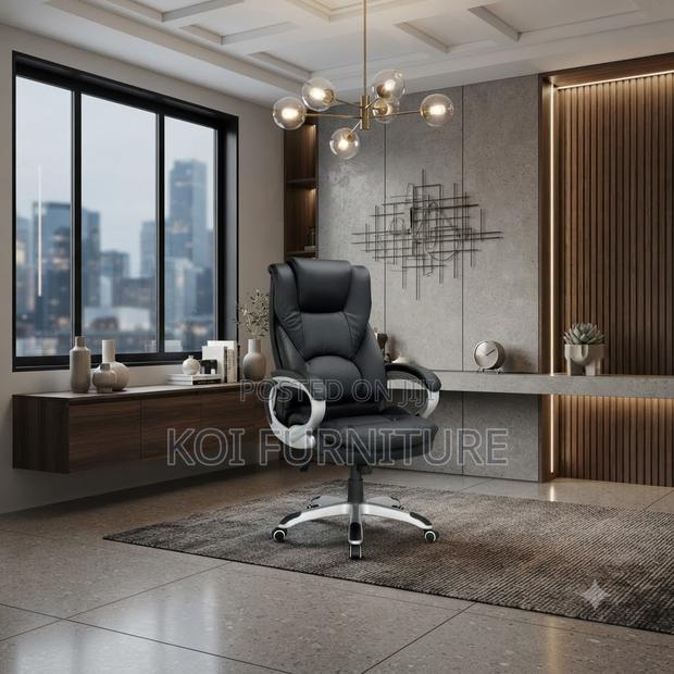 Office Chairs; High Back Leather Recliner Office Chairs - thumbnail 4