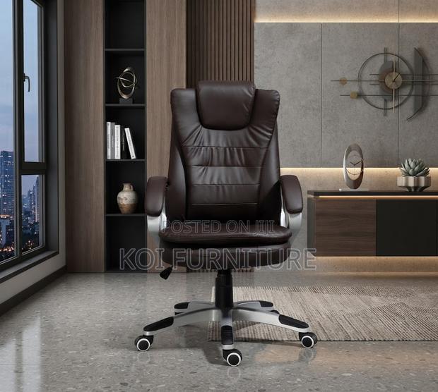 Office Chairs; High Back Leather Recliner Office Chairs - thumbnail 5