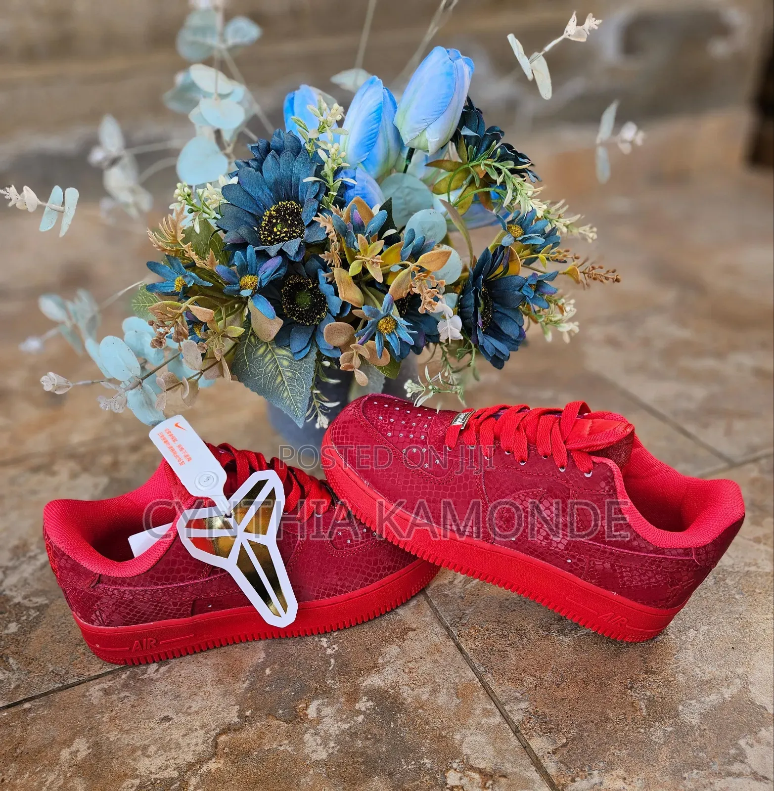 Red Air Force 1 Sneakers