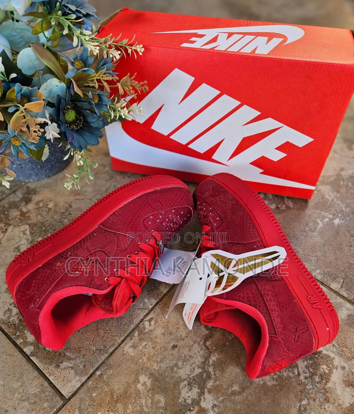 Red Air Force 1 Sneakers
