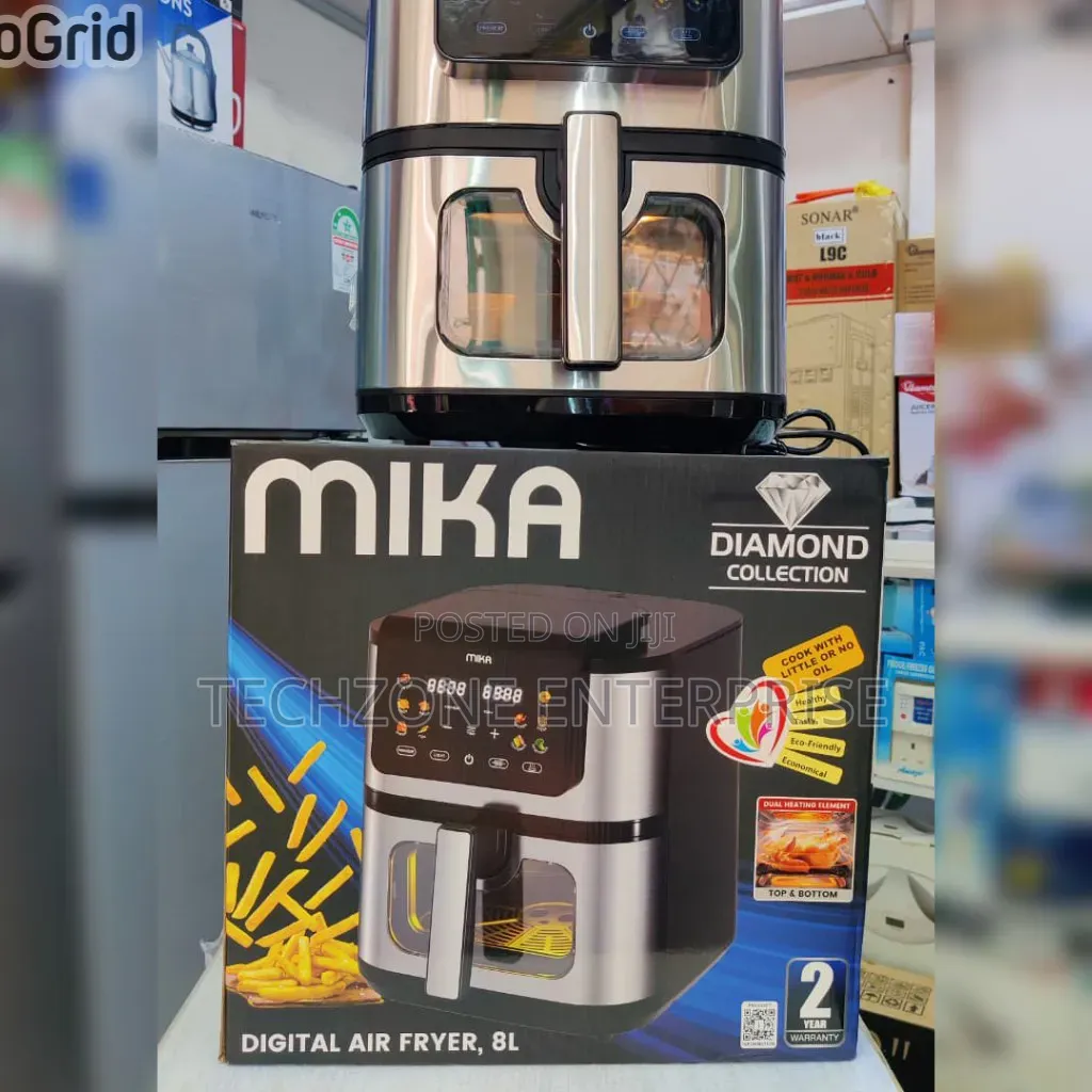 Mika Air Fryer Digital 8l With 2 Years Warranty 