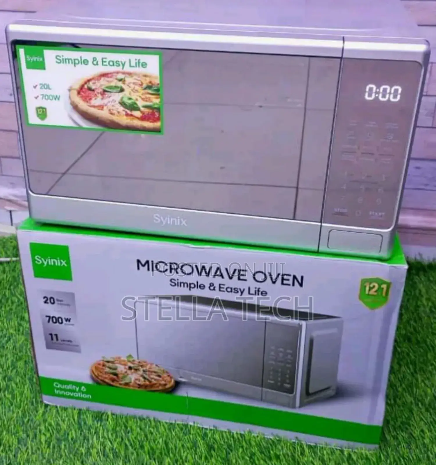 Silver Syinix Digital Microwave 20l