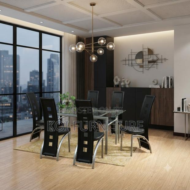 Dining Set; Six Seaters Home Dining Room Set - main view
