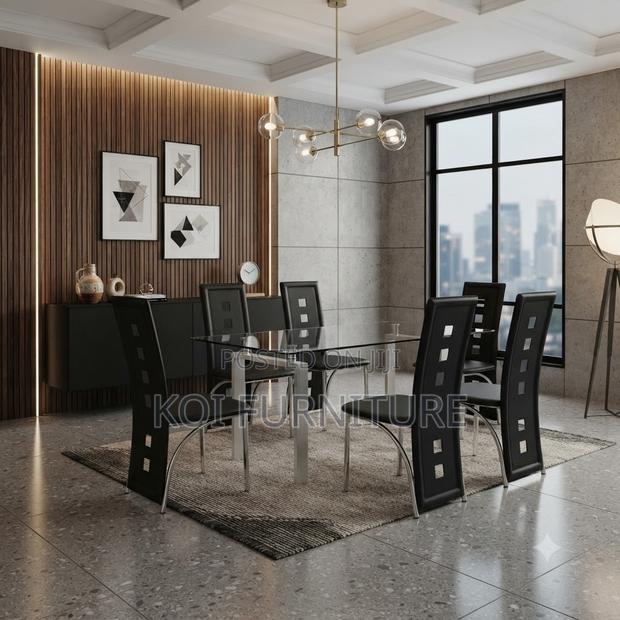 Dining Set; Six Seaters Home Dining Room Set - thumbnail 5