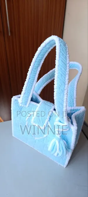 Blue and White Handcrafted Bag