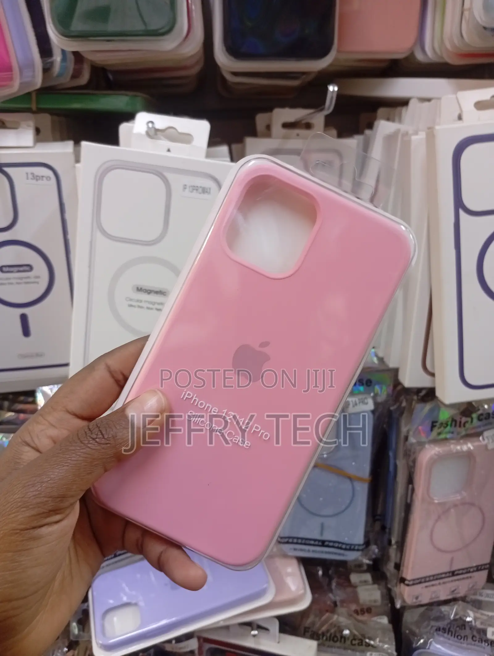 iPhone 12 Apple-Style Pink Silicone Case