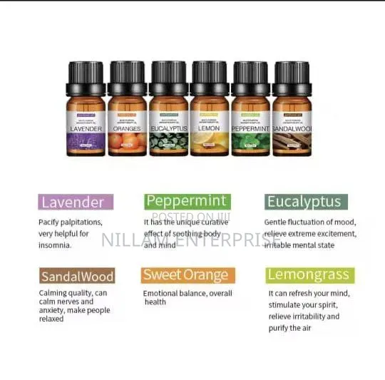 6pc Set 100% Pure Natural Aromatherapy Essential Oils*